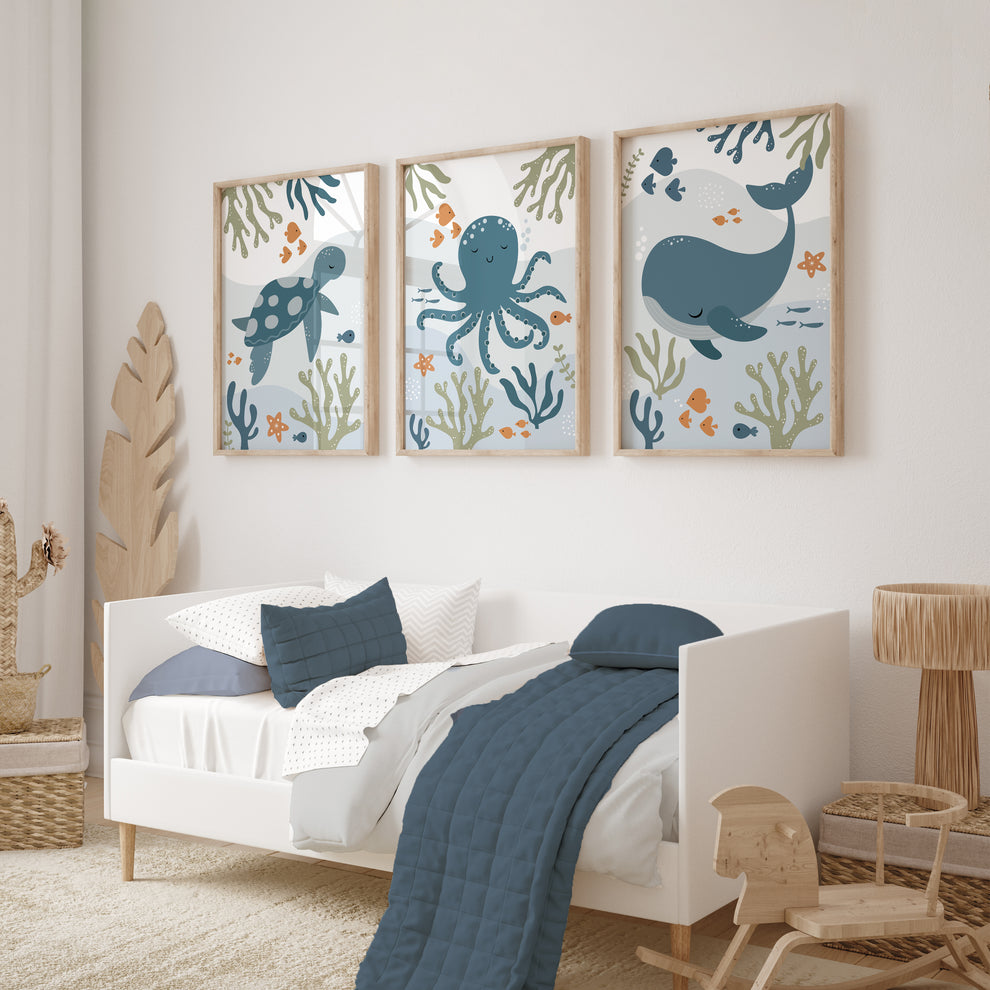 Under the sea set (3 Frames) – Wall frame set by Beitouti