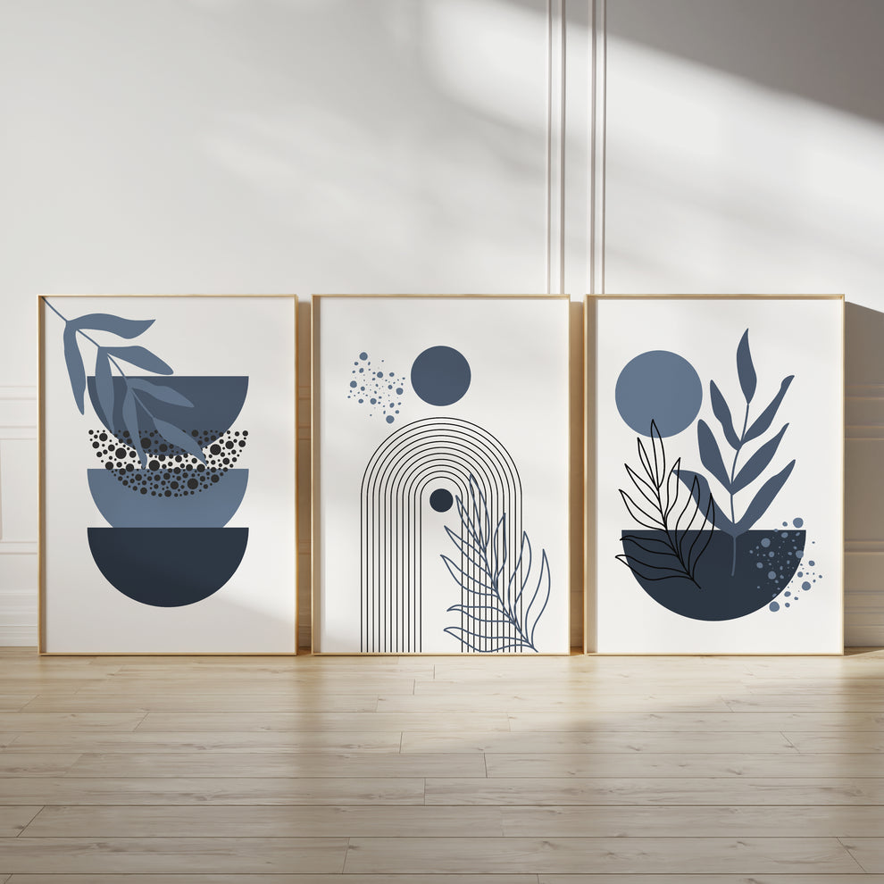 Warm colors abstract (3 Frames) – Wall frame set by Beitouti
