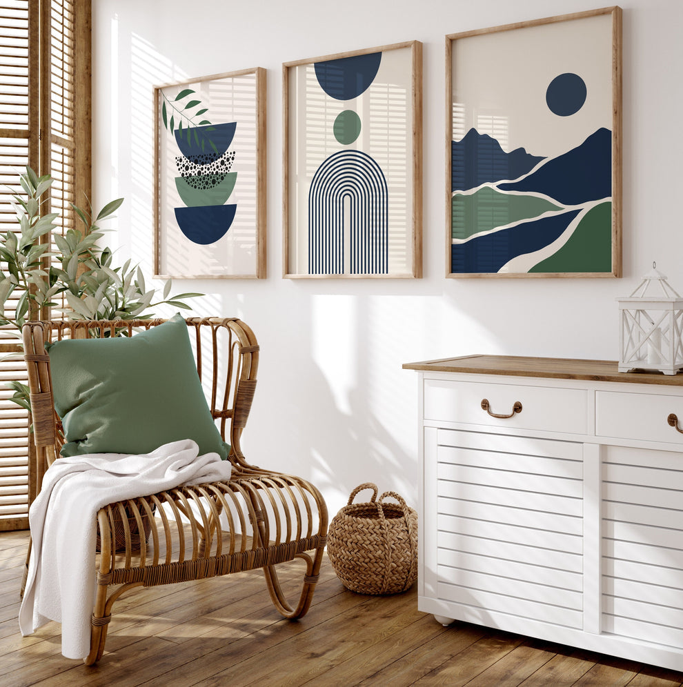 Royal Green set (3 Frames) – Wall frame set by Beitouti
