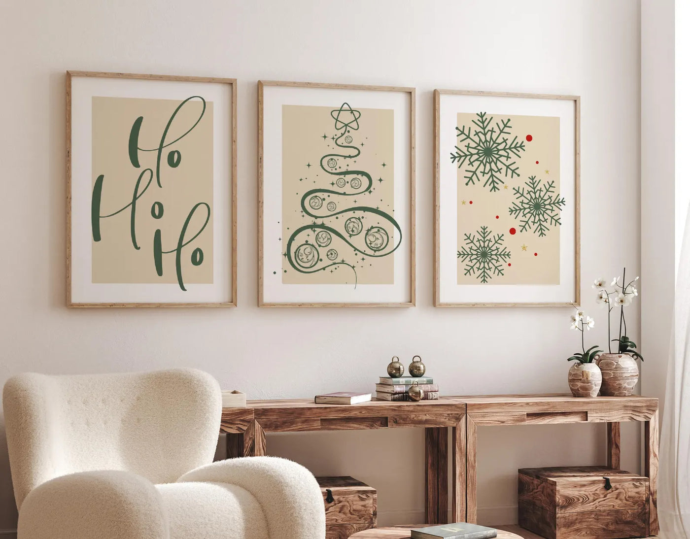 Christmas Touch set (3 Frames) – Wall frame set by Beitouti