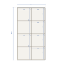 NOVA Tall Storage Unit (82 × 152 × 40 cm)