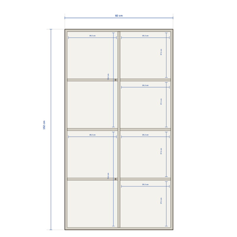NOVA Tall Storage Unit (82 × 152 × 40 cm)