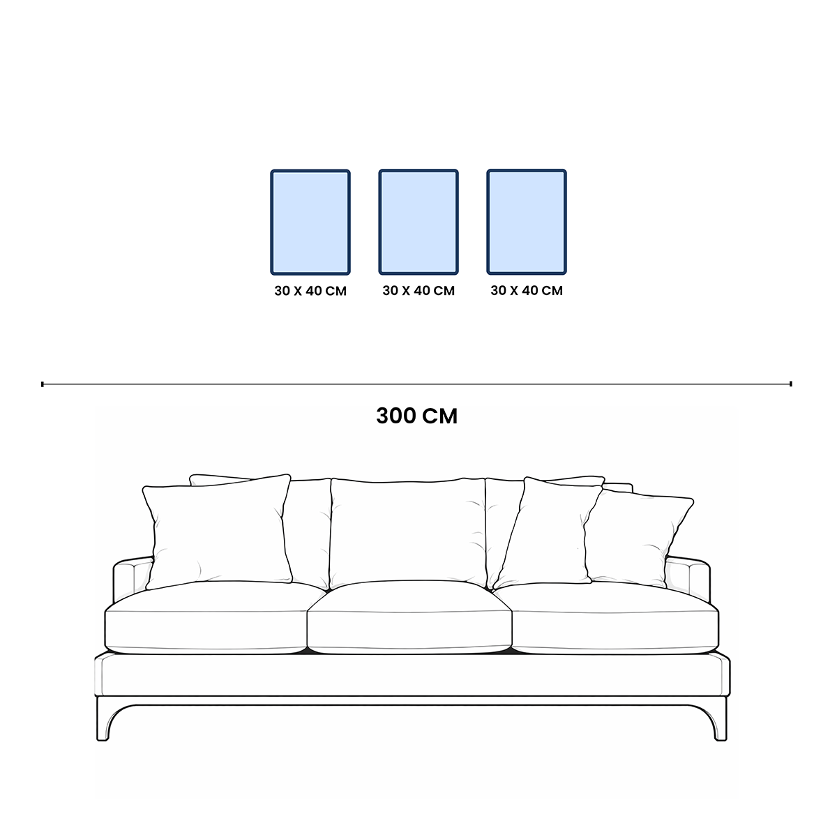 Emerging Frame Set (3 Frames) – View 16 – Beitouti wall frames