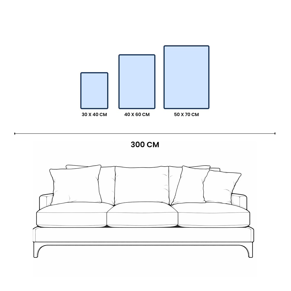 Emerging Frame Set (3 Frames) – View 13 – Beitouti wall frames