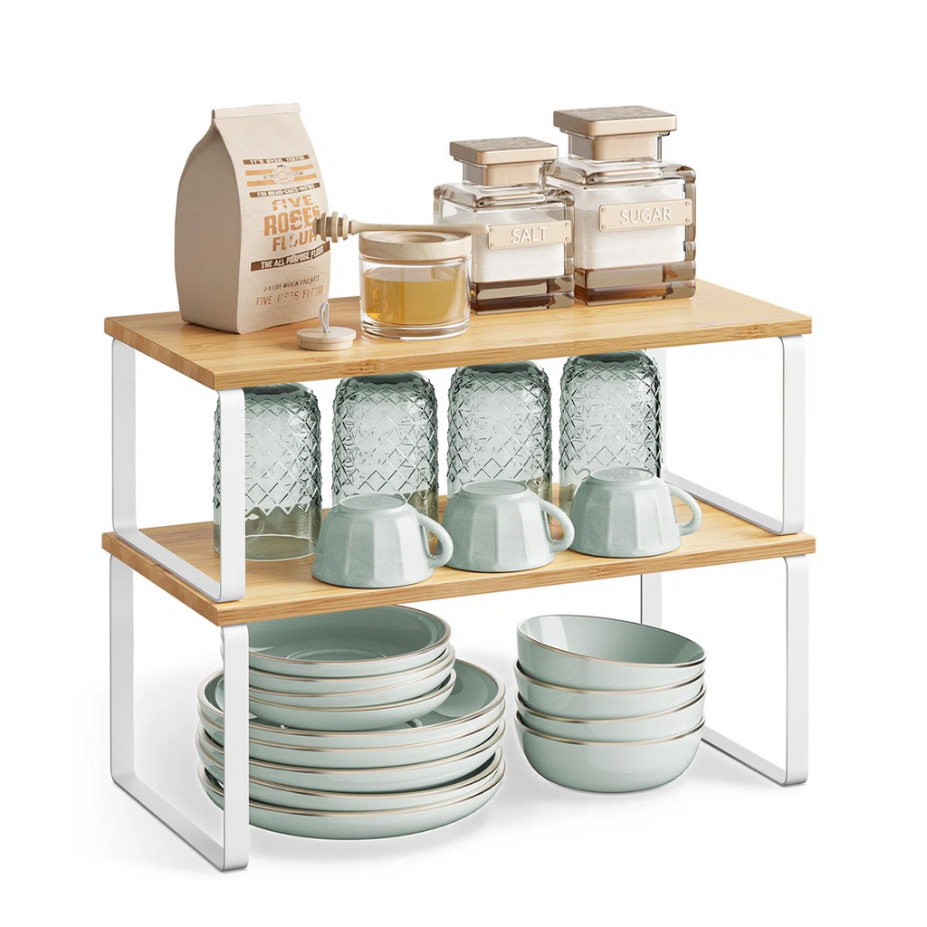 Expandable Countertop Organizer Shelf – 2-Tier Modular Storage