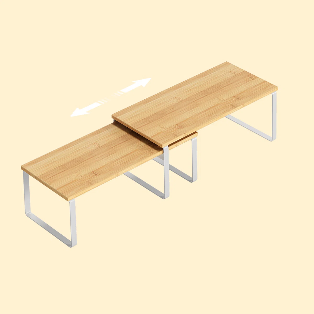 Expandable Countertop Organizer Shelf – 2-Tier Modular Storage