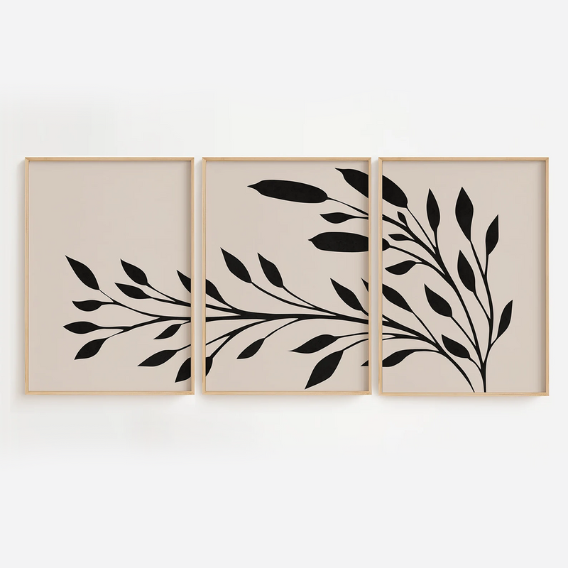 Emerging Frame Set (3 Frames) – View 2 – Beitouti wall frames