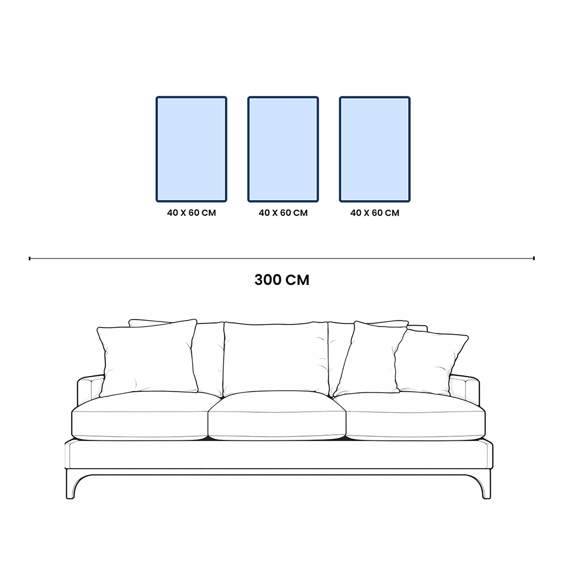مجموعة الطبيعة المجردة (3 إطارات)