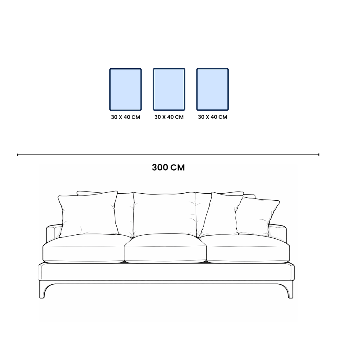 مجموعة الطبيعة المجردة (3 إطارات)