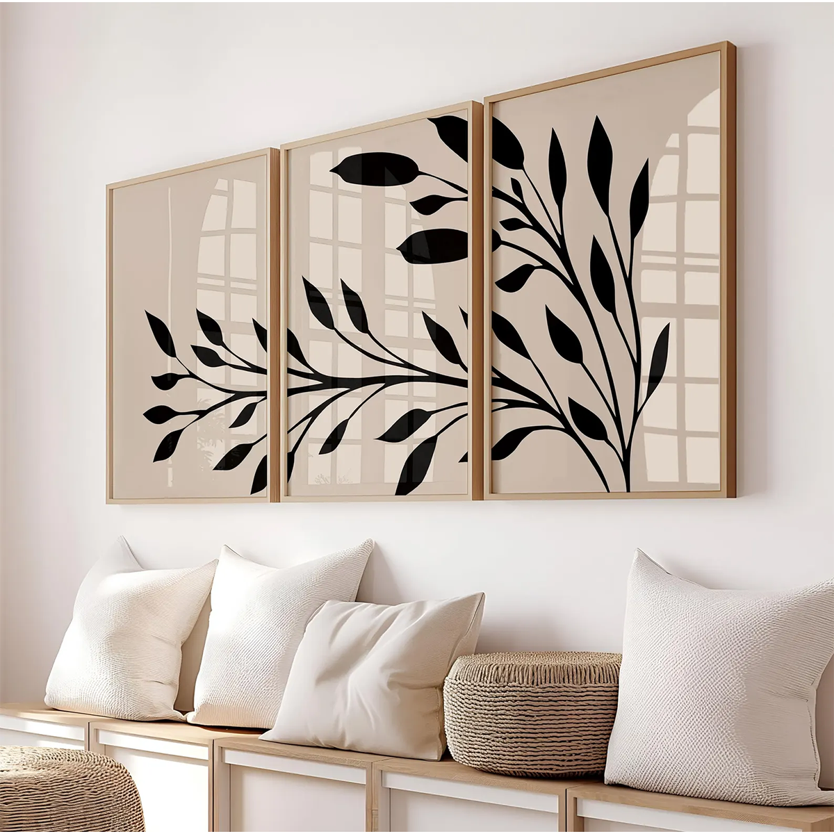 Emerging Frame Set (3 Frames) – View 3 – Beitouti wall frames