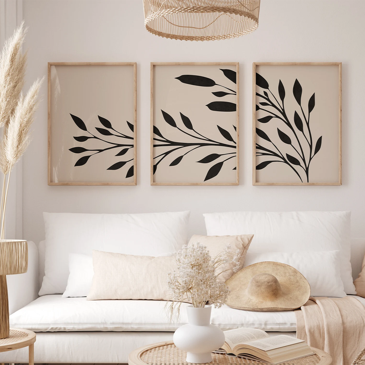 Emerging Frame Set (3 Frames) – View 4 – Beitouti wall frames