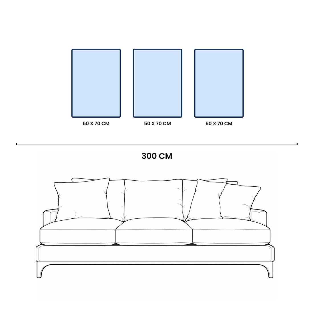 مجموعة الطبيعة المجردة (3 إطارات)