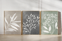 Flowery set (3 Frames) – View 2 – Beitouti wall frames