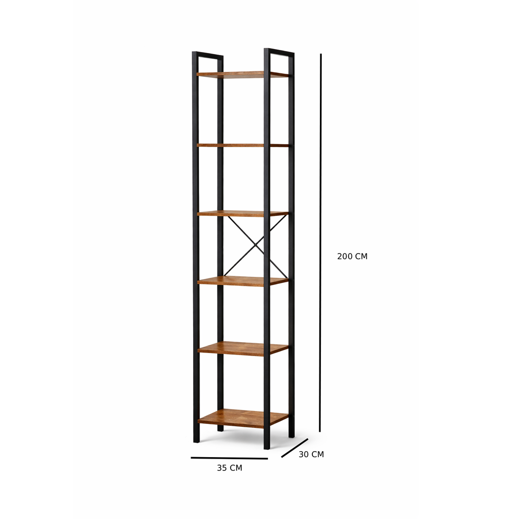 Keemon Ladder Bookcase (30cm X 30cm X 200 cm)