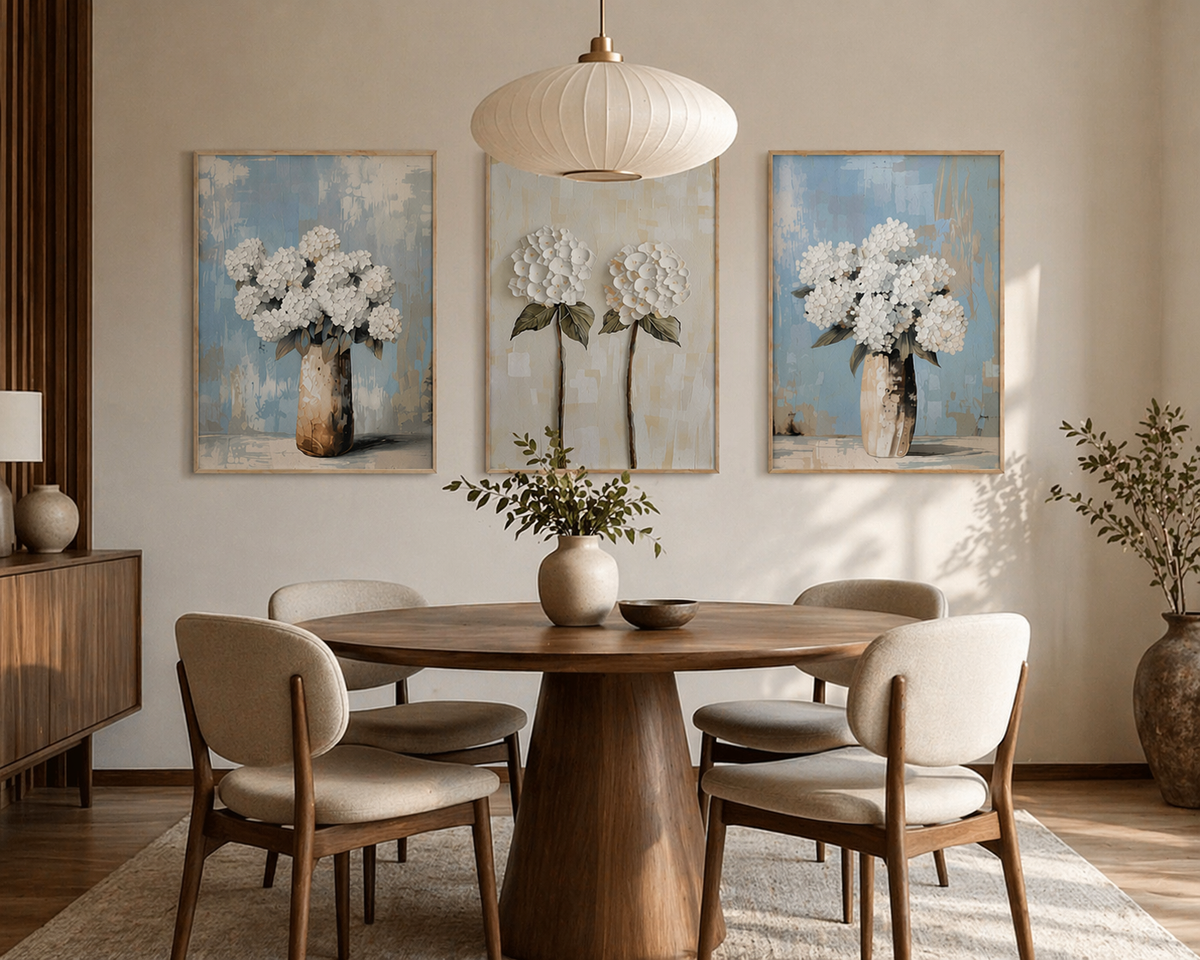 Floral Stillness set (3 Frames) – View 12 – Beitouti wall frames