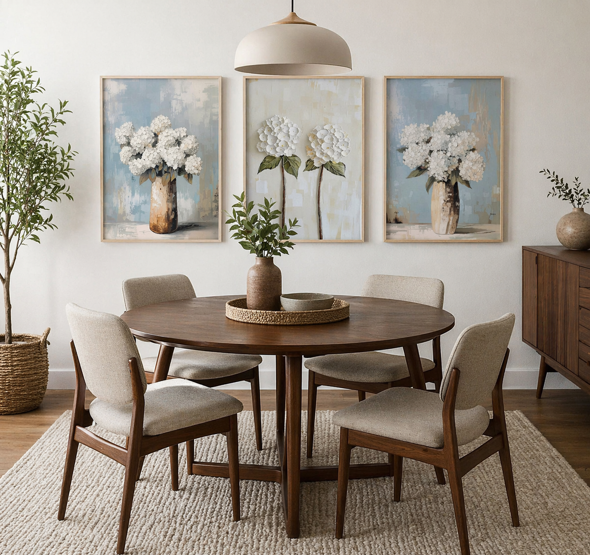 Floral Stillness set (3 Frames) – View 3 – Beitouti wall frames