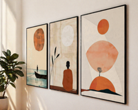 Silent horizons set (3 Frames) – View 8 – Beitouti wall frames