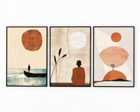 Silent horizons set (3 Frames) – View 9 – Beitouti wall frames