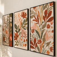 Fall flowers set (3 Frames) – View 9 – Beitouti wall frames