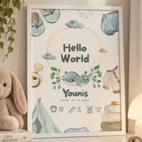 Baby Welcome Frame (Fully Customizable)