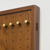 غطاء علبة عداد كهرباء داخليه من خشب الارو الطبيعي  - شامل الارفف و الخطافات - مناسبة لعلبة عداد حتي مقاس 42.8×37.8 سم 