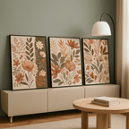 مجموعة زهور الخريف (3 إطارات)