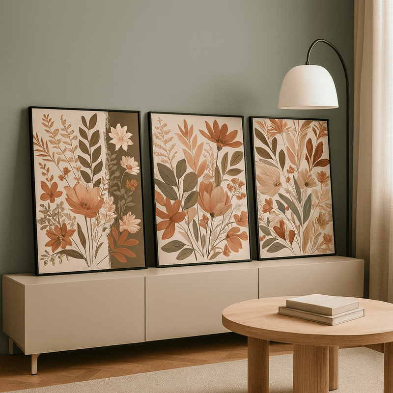 مجموعة زهور الخريف (3 إطارات)