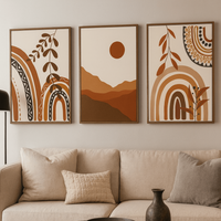 Colors of sunset set (3 Frames) – View 2 – Beitouti wall frames