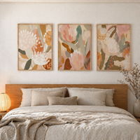 Floral serenity set (3 Frames) – View 5 – Beitouti wall frames