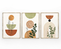 Abstract nature set (3 Frames) – View 2 – Beitouti wall frames