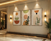 Abstract nature set (3 Frames) – View 8 – Beitouti wall frames