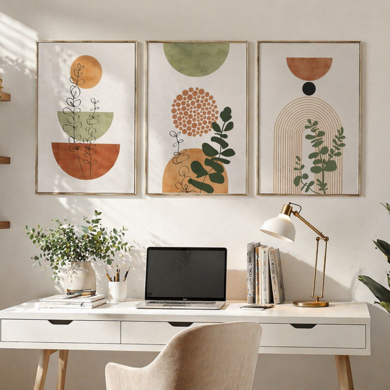 Abstract nature set (3 Frames) – Wall frame set by Beitouti