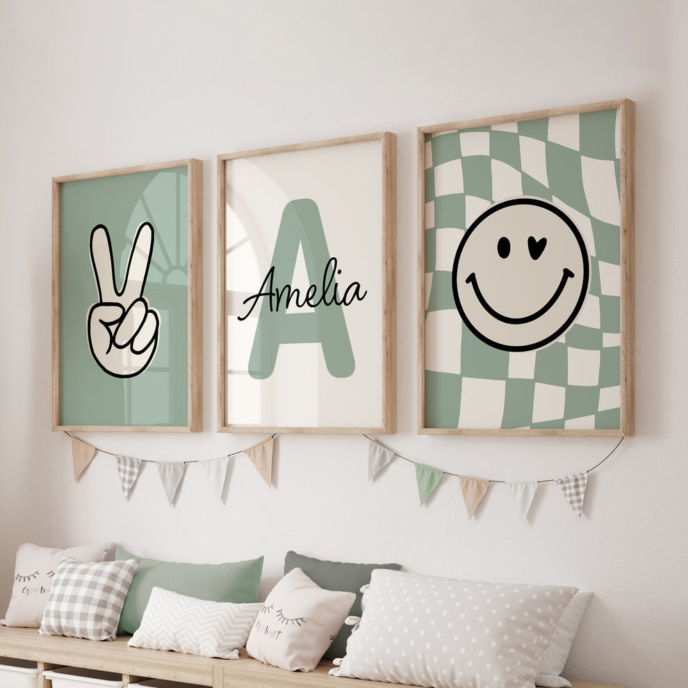 Tiny Waves set (3 Frames) – Wall frame set by Beitouti