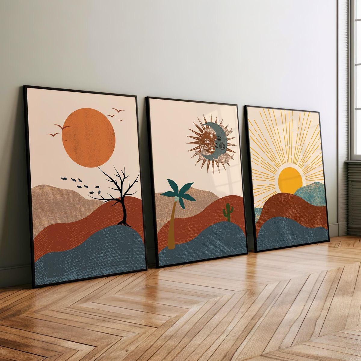 Colors of life set (3 Frames) – Wall frame set by Beitouti