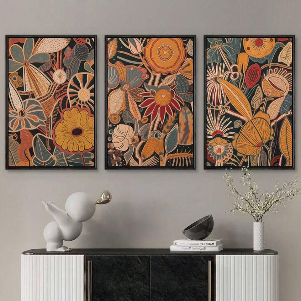 Spring flowers set (3 Frames) – Wall frame set by Beitouti