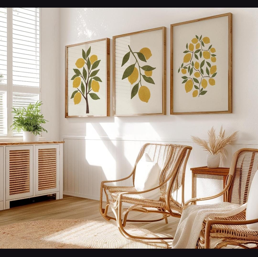 Tranquil Garden set (3 Frames) – Wall frame set by Beitouti