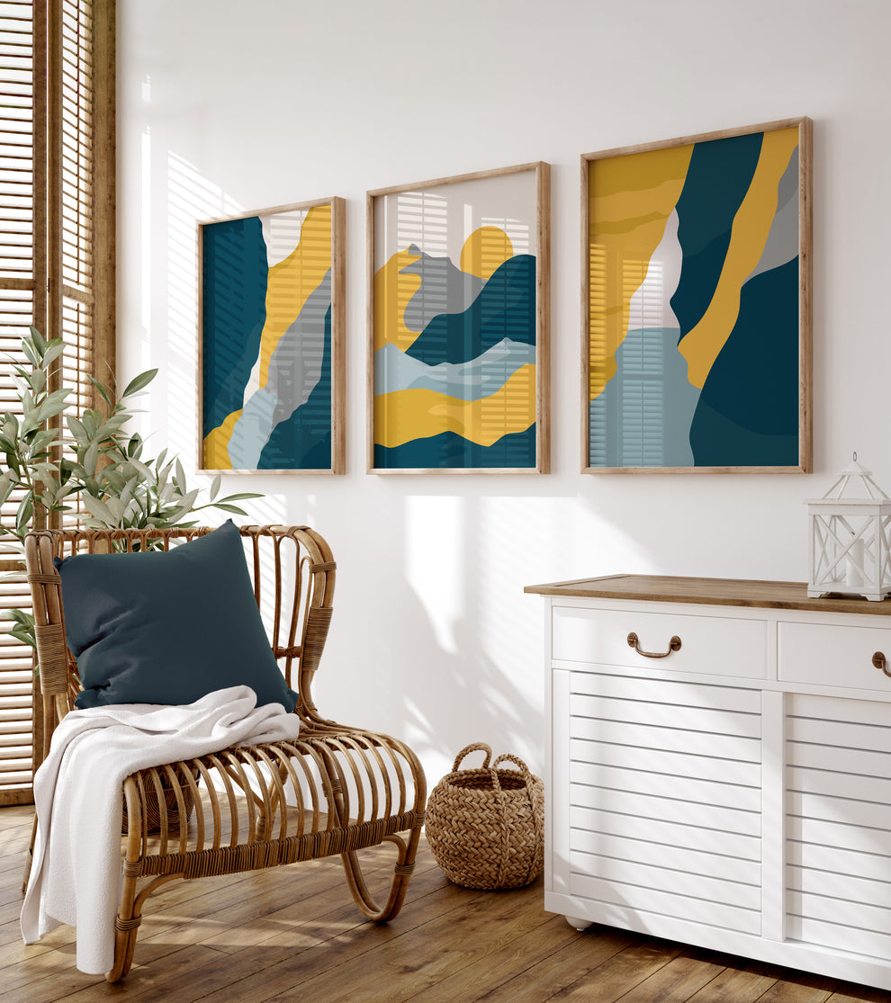 Colourful set (3 Frames) – View 2 – Beitouti wall frames