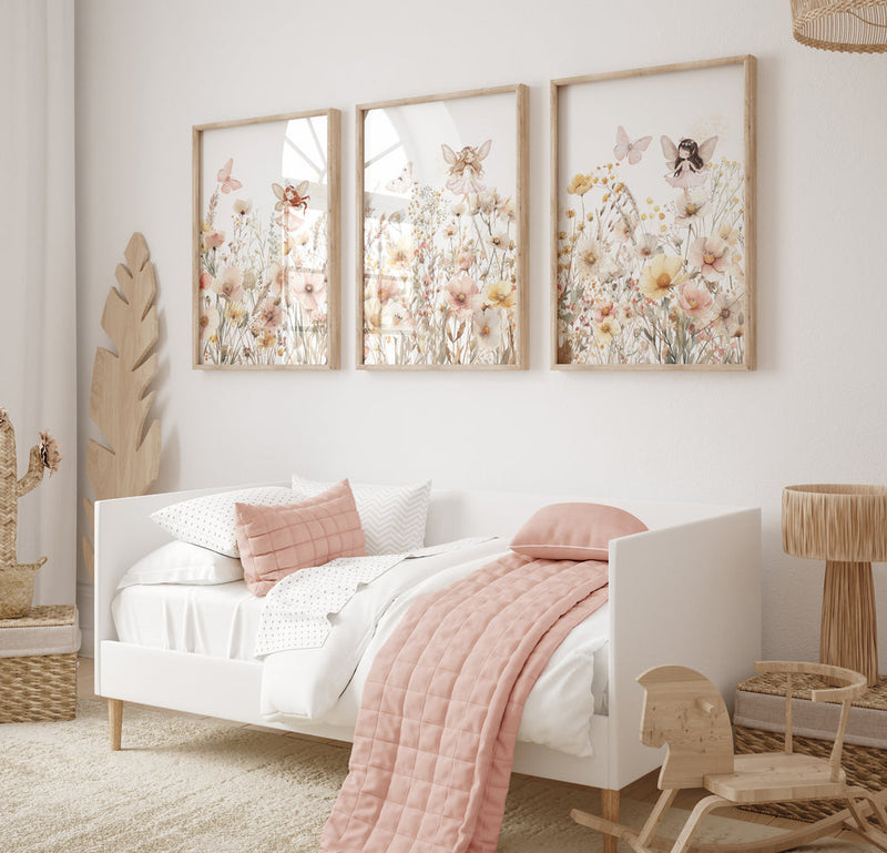 Rose in earthy colors (3 Frames) – View 2 – Beitouti wall frames