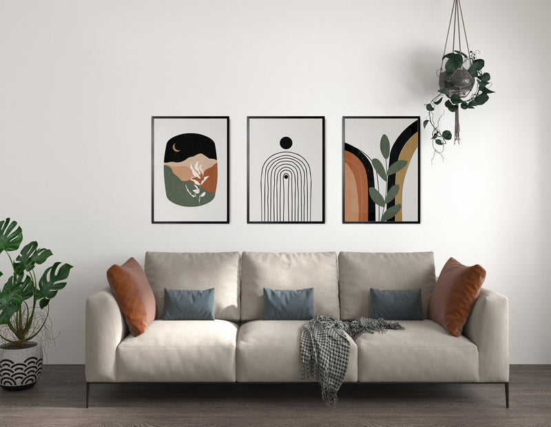 Fantasy abstract colors (3 Frames) – View 3 – Beitouti wall frames