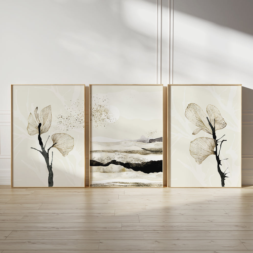 Soft Dreams set (3 Frames) – View 2 – Beitouti wall frames