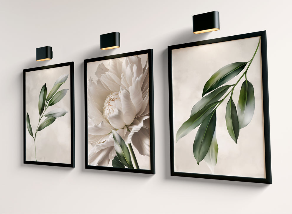 Flow of Light set (3 Frames) – View 4 – Beitouti wall frames