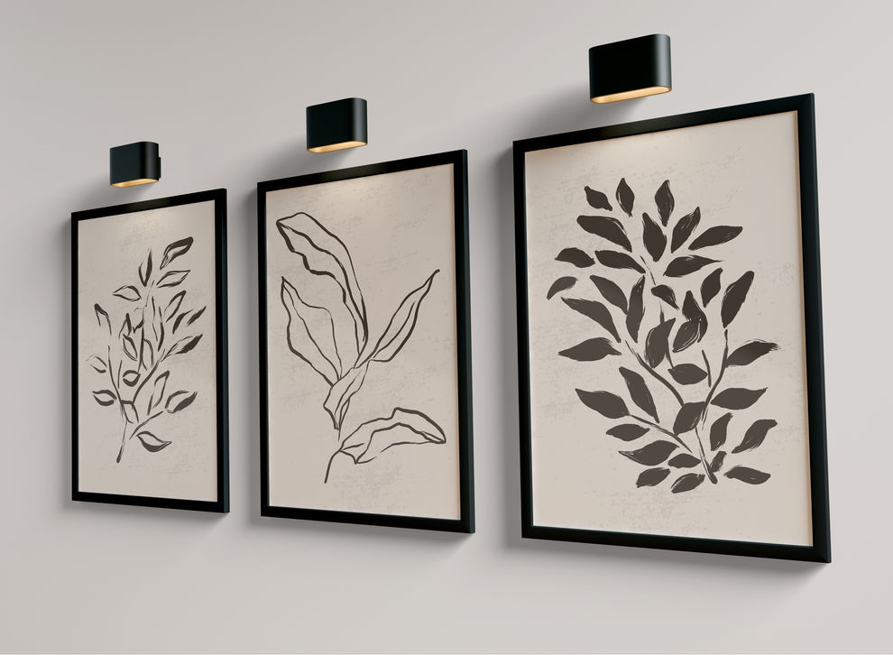 Tiny Flowers set (3 Frames) – View 3 – Beitouti wall frames