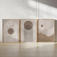 Golden Haze set (3 Frames) – Wall frame set by Beitouti