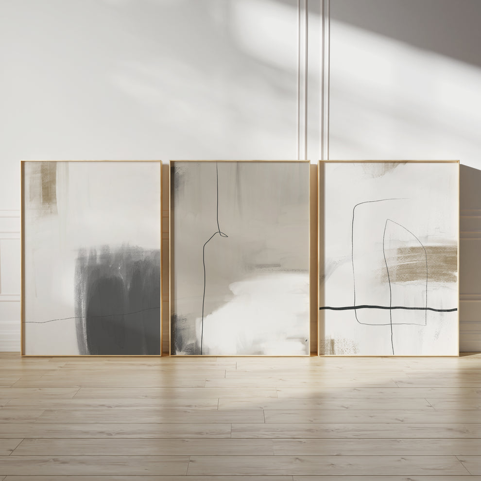 لوحات فنية جدارية (3 إطارات)