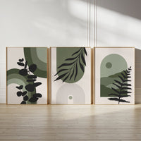Green beauty (3 Frames) – View 2 – Beitouti wall frames