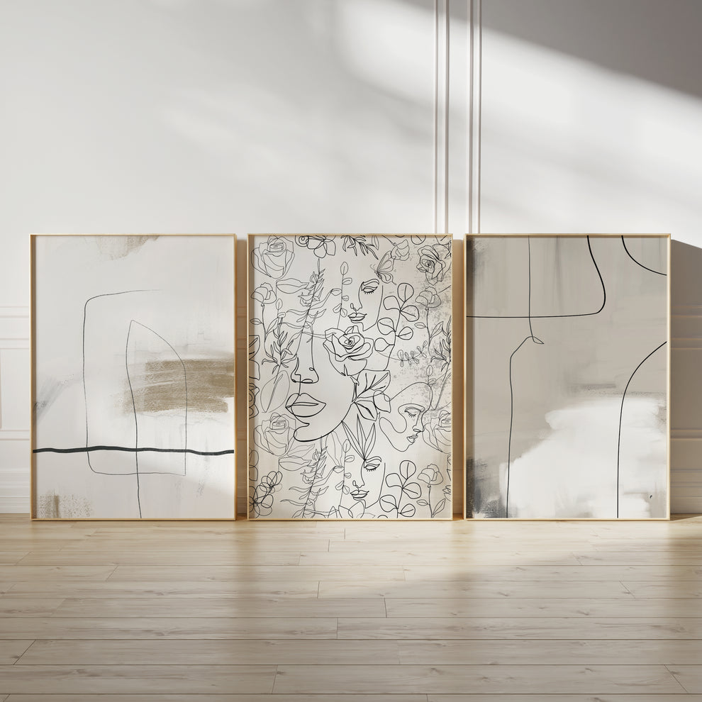 الفن التجريدي (3 إطارات)