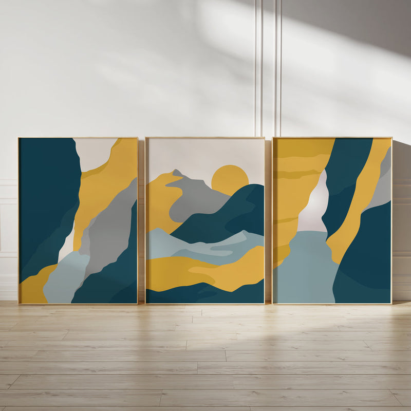 Colourful set (3 Frames) – View 3 – Beitouti wall frames