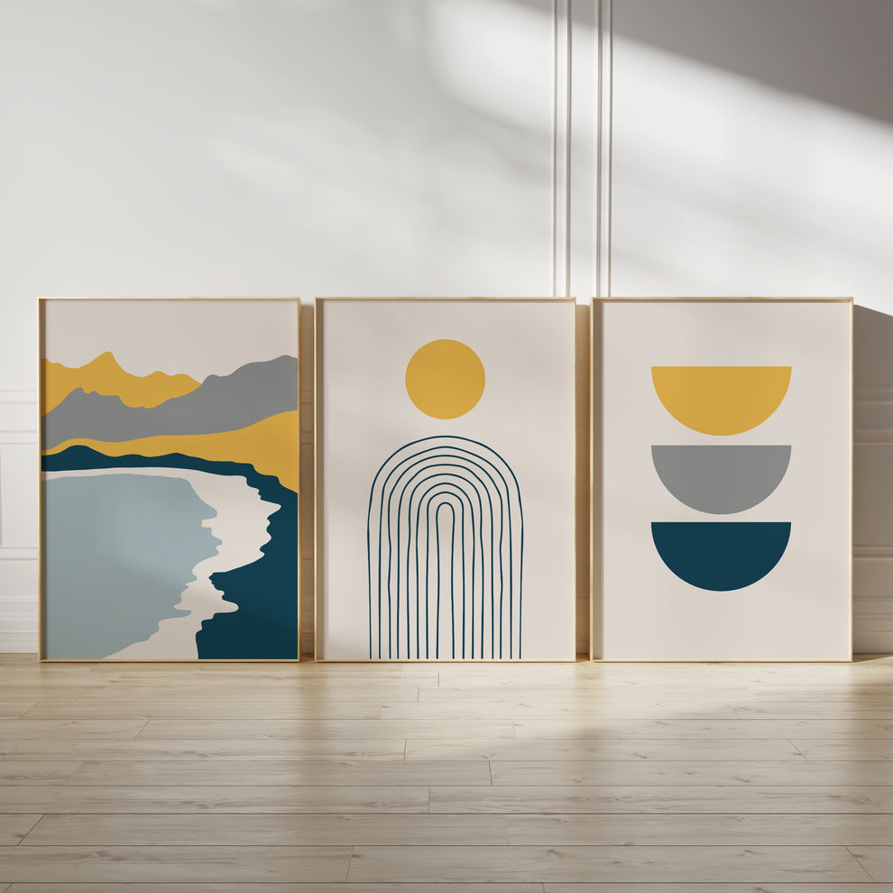 Distinctive abstract art (3 Frames) – Wall frame set by Beitouti