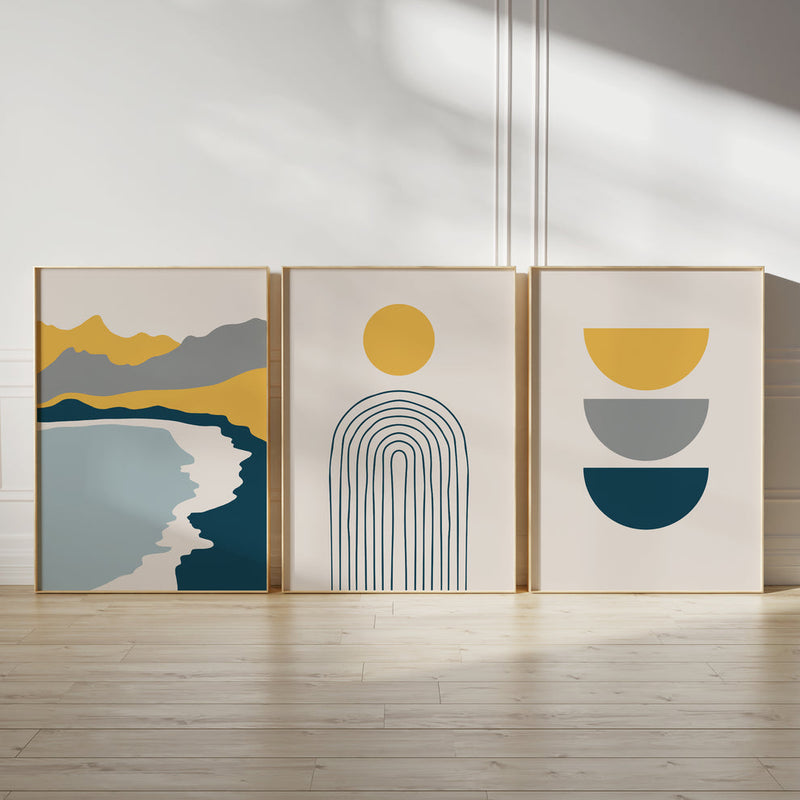 Distinctive abstract art (3 Frames) – Wall frame set by Beitouti
