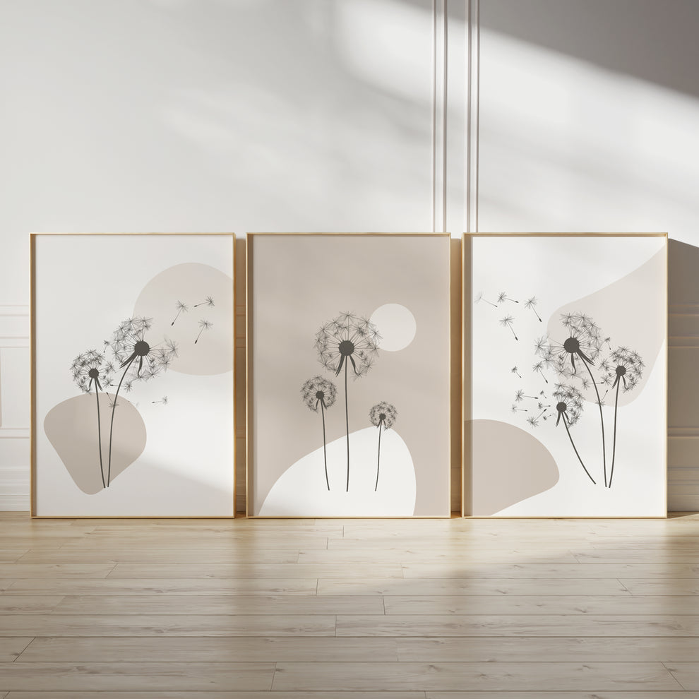 Abstract earthy set (3 Frames) – Wall frame set by Beitouti